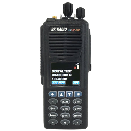 KNG2-P150CMD COMMAND BK RADIO front view
