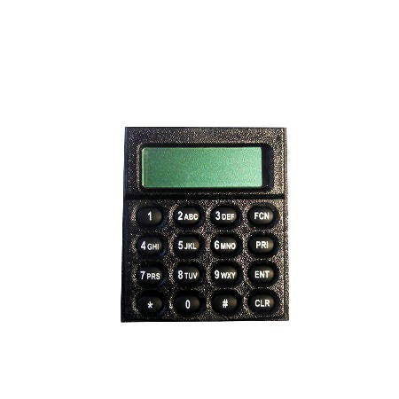 ALPHA NUMERIC LCD/KEYPAD ASSY, LAA0655 - FOR RELM BK RADIO DPH-CMD AND GPH-CMD front view