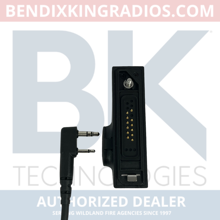 Dual Muff Headset (BKR0228) with Adapter Cable for BKR Series Radios