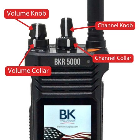 BKR5000 Replacement Volume Knob, Channel Knob and Collar