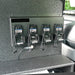 4-Bank Compact Vehicle Charger, CA Energy Certified, Rapid Rate, for BKR5000 Radios installed in a truck