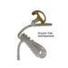 FLEXIBLE OPEN FRAME LEFT EAR INSERT, PAET9ROPL - FOR USE WITH ANY SURVEILLANCE STYLE EAR PIECE OR WIRE KIT installed
