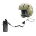 FLIGHT HELMET ADAPTER FOR KNG with radio and helment shown
